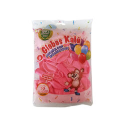 GLOBO REDONDO N.9 ROSA BB PAST NEON C/50