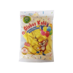 GLOBO REDONDO N.9 AMARILLO C/50PZ