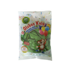 GLOBO REDONDO N.9 VERDE LIMA C/50PZ