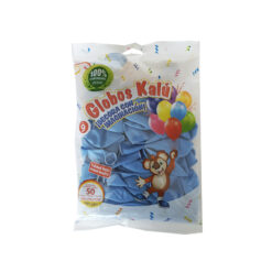 GLOBO REDONDO N.9 AZUL CIELO C/50