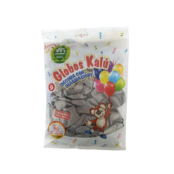 GLOBO REDONDO N.9 PLATA METALICO C/50PZ