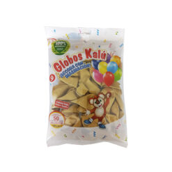 GLOBO REDONDO NO.9 ORO METALICO C/50PZ