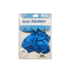 GLOBO METAL BALLOONS C/8PZ AZUL