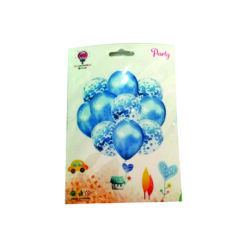 GLOBO BALLOON AZUL/TRANSPARENTE C/10PZ