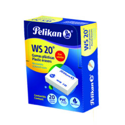 GOMA PELIKAN WS-20 BLANCO C/20 PIEZAS