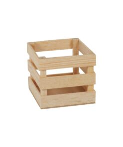 HUACAL DE MADERA 10 X 10CM   3 TIRAS