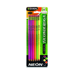 LAPIZ TICONDEROGA NEON C/6PZ