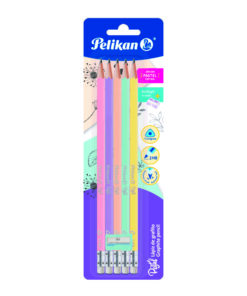 LAPIZ TRIANGULAR PASTEL 2HB C/5PZ PELIKA