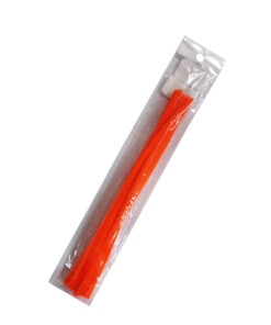 LIMPIAPIPAS TERCIOPELO C/10PZ NARANJ 115