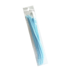 LIMPIAPIPAS TERCIOPELO C/10PZ AZUL CIELO