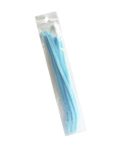 LIMPIAPIPAS TERCIOPELO C/10PZ AZUL CIELO