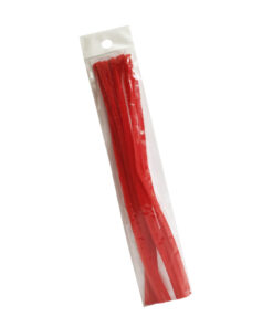 LIMPIAPIPAS TERCIOPELO C/10PZ ROJO LP10-