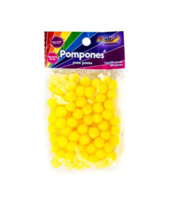 POM PON NO.8 C/100PZ AMARILLO MANGO