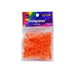 POM PON NO.8 C/100PZ NARANJA