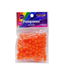 POM PON NO.8 C/100PZ NARANJA