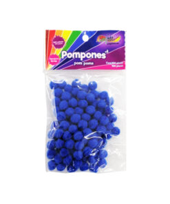 POM PON NO.8 C/100PZ AZUL REY