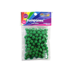 POM PON NO.8 C/100PZ VERDE BANDERA