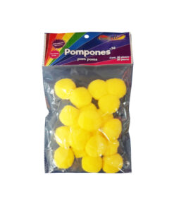 POM PON NO.38 C/20PZ AMARILLO