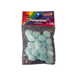 POM PON NO.38 C/20PZ AZUL CIELO
