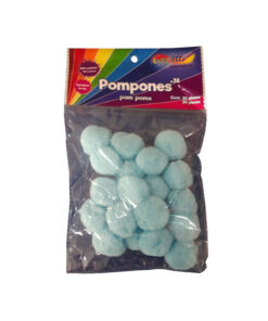 POM PON NO.38 C/20PZ AZUL CIELO