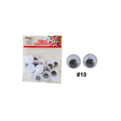 OJOS MOVIBLES REDONDOS NO.10 C/50PZ