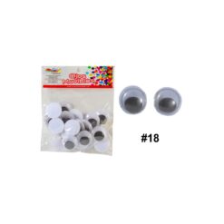 OJOS MOVIBLES REDONDOS NO.18 C/50PZ