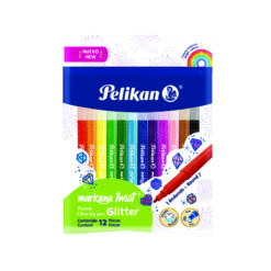 MARCADOR C/12 TWIST GLITTER PELIKAN 3031