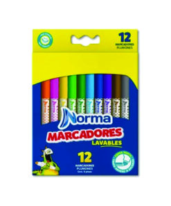 MARCADOR C/12PZ LAVABLES 544608 NORMA