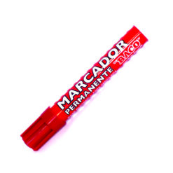MARCADOR BACO ROJO BARRIL METALICO PERMANENTE