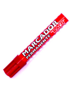 MARCADOR BACO ROJO BARRIL METALICO PERMANENTE