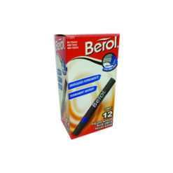 MARCADOR BEROL PERMANENTE AZUL C/12 PZAS