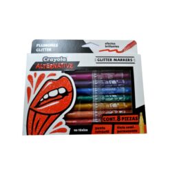 MARCADOR CRAYOLA C/8PZ GLITER