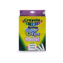 MARCADOR CRAYOLA SUPER TIPS PASTEL C/12