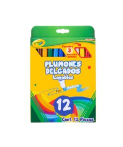 MARCADOR CRAYOLA 58-0912 DELGADO C/12PZS