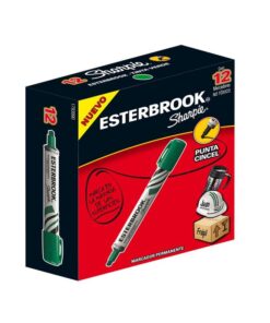 MARCADOR ESTERBROOK VERDE SCR C/12 PERMANENTE