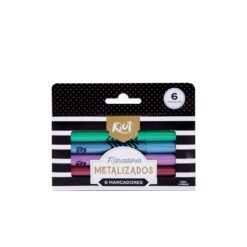 MARCADOR GRAFIGEL KIUT C/6 METALIZADOS