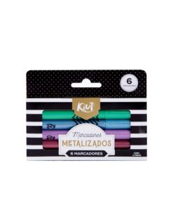 MARCADOR GRAFIGEL KIUT C/6 METALIZADOS