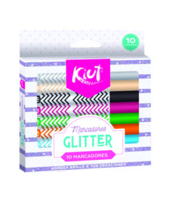 MARCADOR C/10PZ GLITTER KIUT 550757 NORM