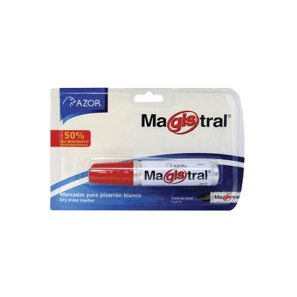 MARCADOR AZOR ROJO MAGISTRAL METALICO