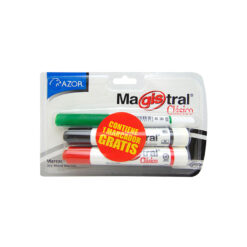 MARCADOR MAGISTRAL NEGRO/ROJO