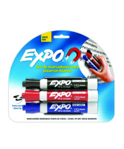 MARCADOR EXPO C/3 BASE MAGNETICA Y BORRA