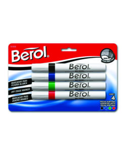 MARCADOR BEROL C/4PZ (NGOAZULVDEROJO)
