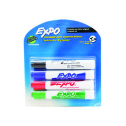 MARCADOR EXPO C/4PZ PLASTICO AZNEGRORO