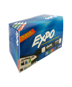 MARCADOR EXPO C/12PZ BASIC AZULNGOVDE