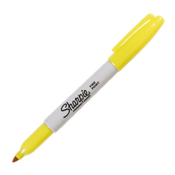 MARCADOR SHARPIE FINO AMARILLO PERMANENTE