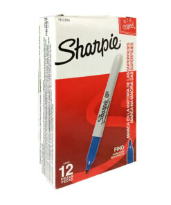 MARCADOR SHARPIE FINO AZUL C/12 PZAS