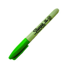MARCADOR SHARPIE FINO VERDE PERMANENTE