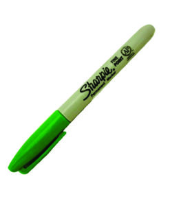 MARCADOR SHARPIE FINO VERDE PERMANENTE