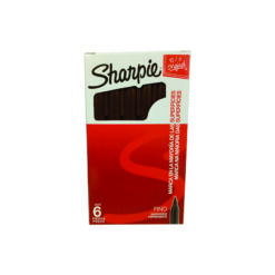 MARCADOR SHARPIE MARRON(CAFE) C/6 PZAS