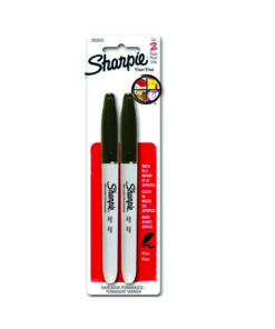 MARCADOR SHARPIE FINO NEGRO C/2 PERMANEN